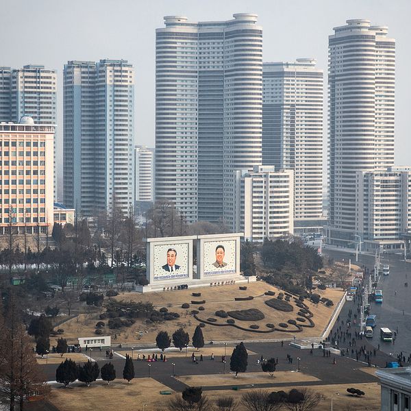 I Pyongyang kan man märka av en ekonomisk tillväxt.