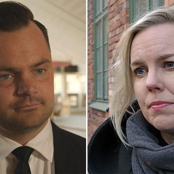 Adam Marttinen (SD) och Linda Snecker (V) har olika åsikter om hur barn till svenska IS-anhängare ska hanteras.