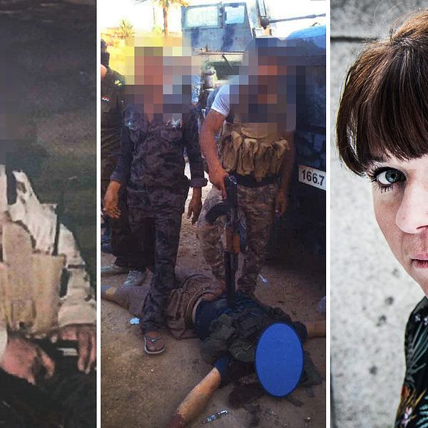 Bilder som lagts ut på nätet utgör ofta viktig del i bevisningen i krigsbrotts- och folkmords-mål, som i de här fallen (båda rörande brott av personer som stridit mot IS i Irak) – Patricia Rakic Arle leder den grupp inom polisen som utreder alla dessa ärenden i Sverige.
