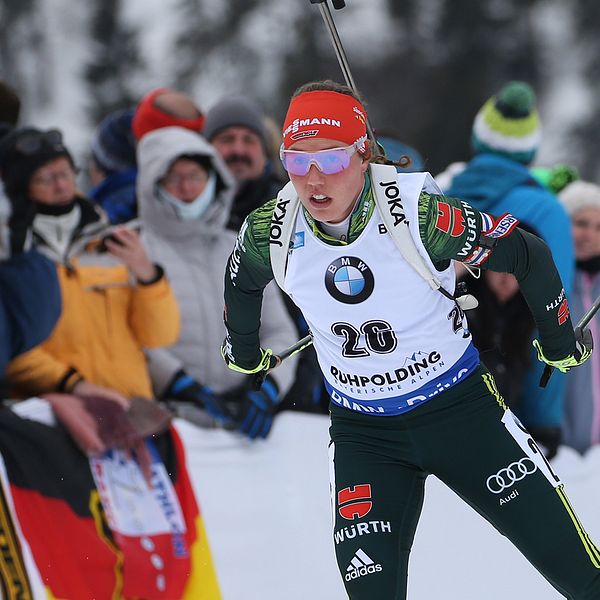 Laura Dahlmeier är sjuk och missar dagens mixstafett.