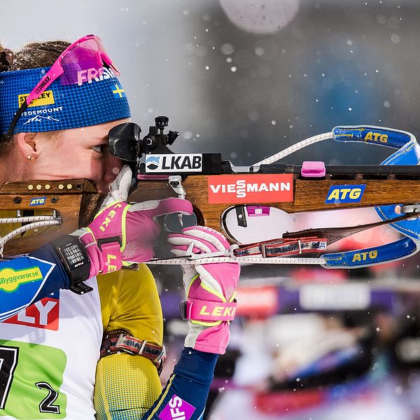 Hanna Öberg tävlar i sprinten i dag.