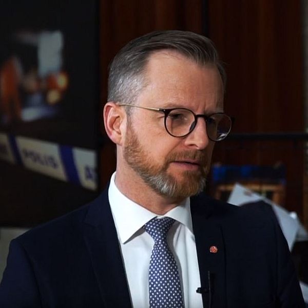 Inrikesminister Mikael Damberg i SVT:s Veckans brott.