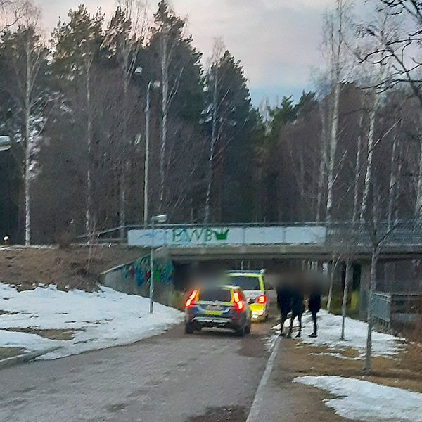 Polispådrag i Sätra.