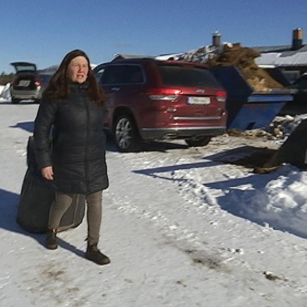 Anna-Karin Nordvall bor i byn Sakajärvi och nu lämnar hon Gällivare för Skåne när gruvverksamheten expanderar.