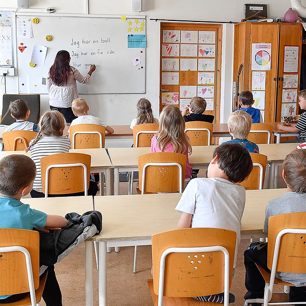 Elever i ett klassrum