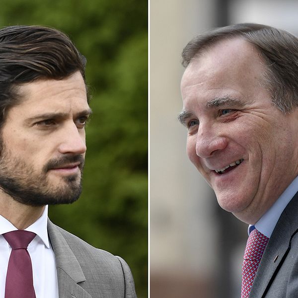 Prins Carl Philip och Stefan Löfven