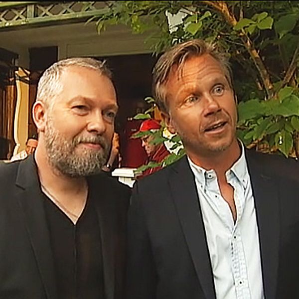 Tommy Carlsson och Lars ”Lasseman” Larsson i Arvingarna.