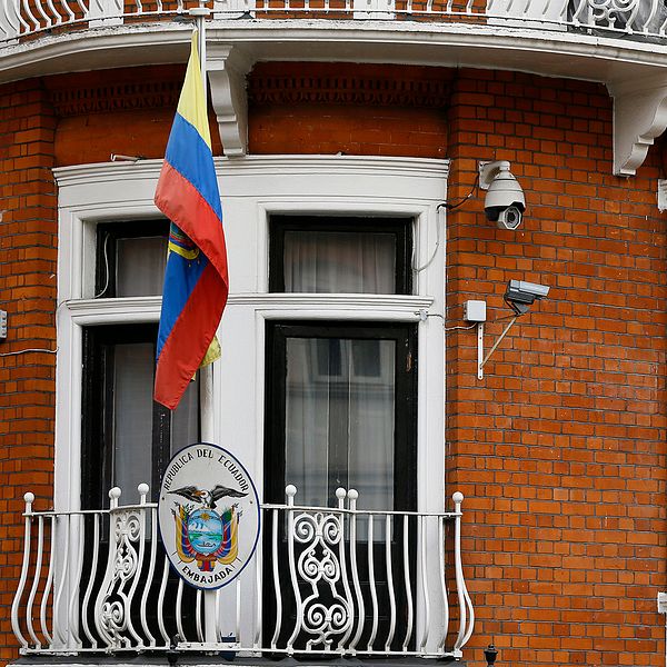 Ecuadors ambassad i London. Arkivbild.