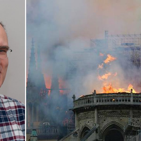 Enligt Håkan Frantzich är det sannolikt en takkonstruktion av trä som har fattat eld. Även om han beskriver det tragiska i att mycket riskerar att bli förstört tror han att byggnaden kommer kunna räddas.
