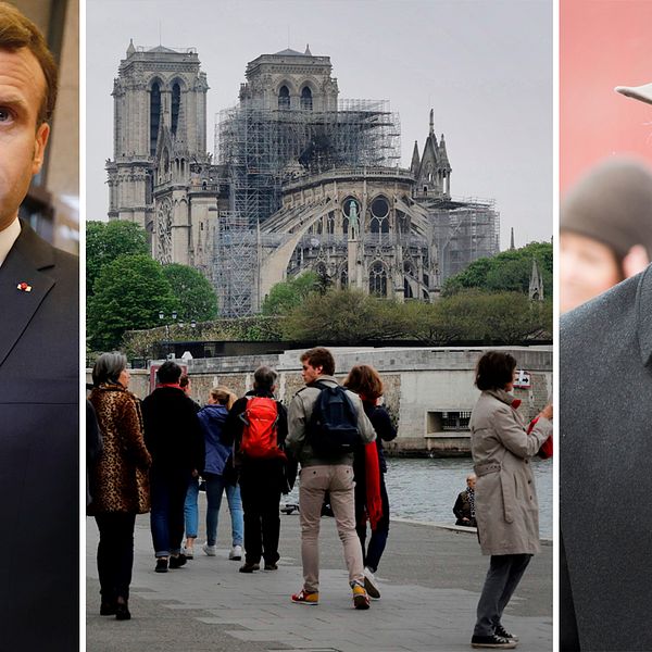 Frankrikes president Emmanuel Macron har fått ett telegram från Sveriges kung Carl XVI Gustaf efter branden i Notre-Dame