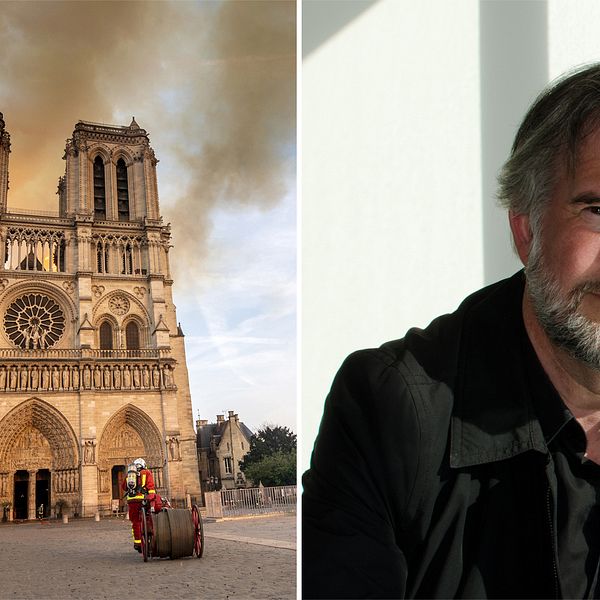 Arkitekturhistorikern Martin Rörby är positiv till möjligheten att bygga upp Notre-Dame.