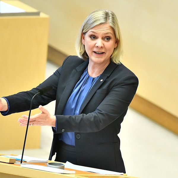 Finansminister Magdalena Andersson (S) vill se skärpta tag kring välfärdsbrott. Arkivbild.