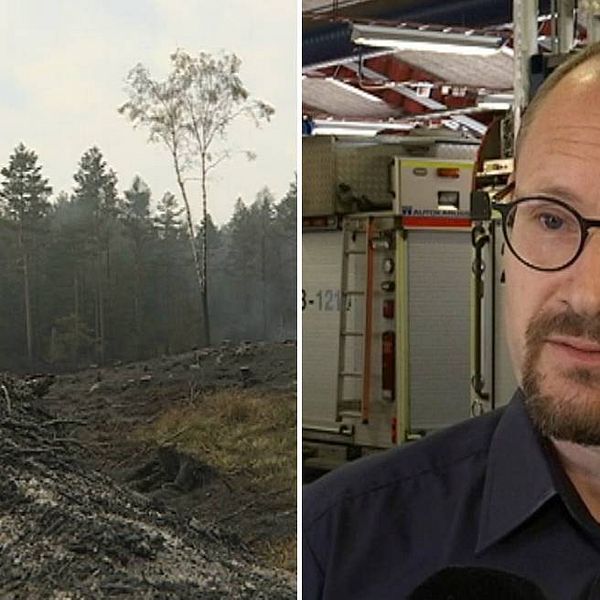 Samuel Nyström, räddningschef Jönköping, bränd skog