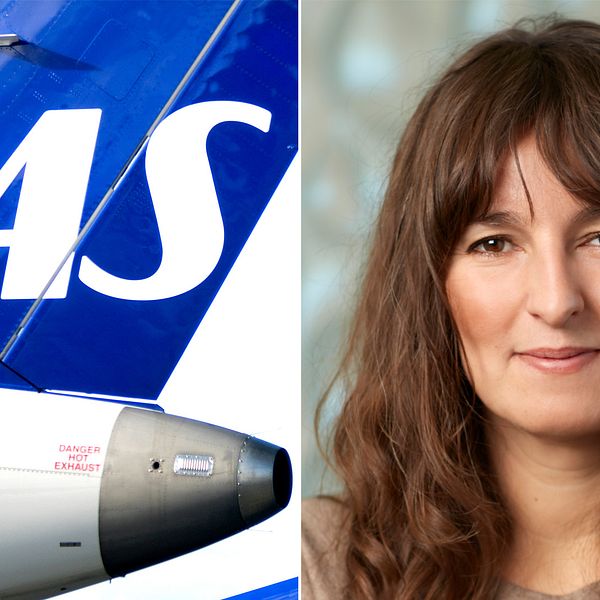 Sas-flygplan och Åsa Öhman