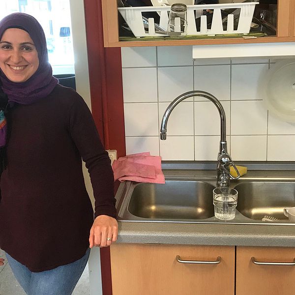 Hanaa Alsibai kommer från Syrien och har bott i Halmstad i 2,5 år.