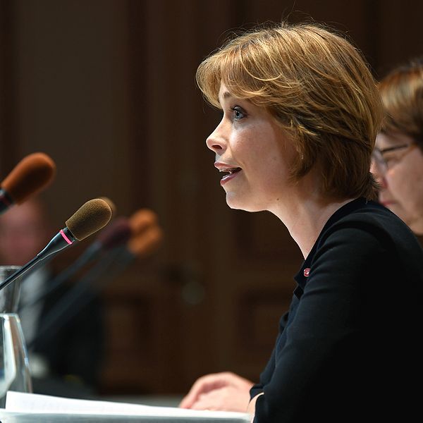 Annika Strandhäll frågades ut i Konstitutionsutskottet i slutet av april.