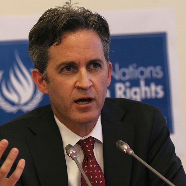 Förenta Nationernas rapportör för skyddandet av åsiktsfrihet och yttrandefrihet, David Kaye. Arkivbild.