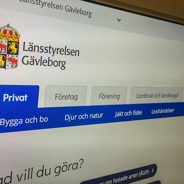 Länsstyrelsen Gävleborgs webbplats.
