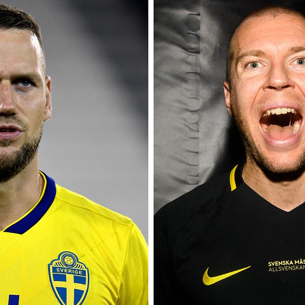 Per Karlsson (till höger) kan göra tävlingsdebut i landslaget. Alexander Milosevic (till vänster) gör comeback i truppen.