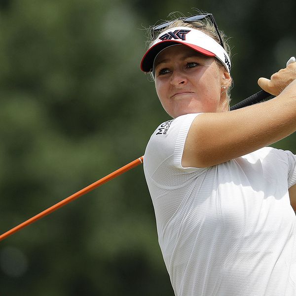 Anna Nordqvist under US Open för två veckor sedan.