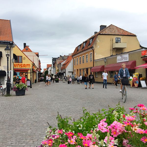 Södertorg och Adelsgatan i Visby, Gotland