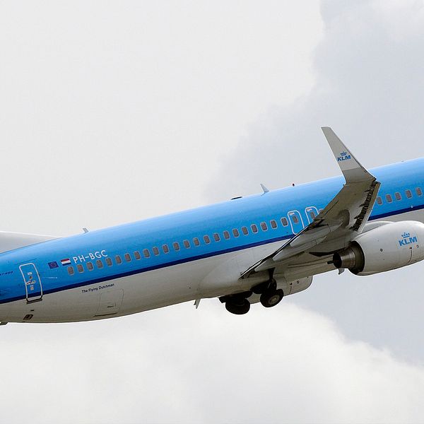 Nederländska KLM undviker att flyga över Hormuzsundet av säkerhetsskäl. Arkivbild.