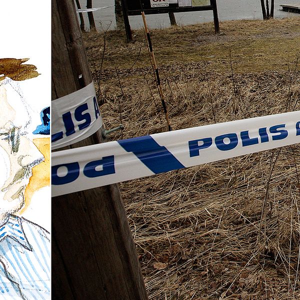 Anders Eklund, polisavspärrning i sökandet efter Engla