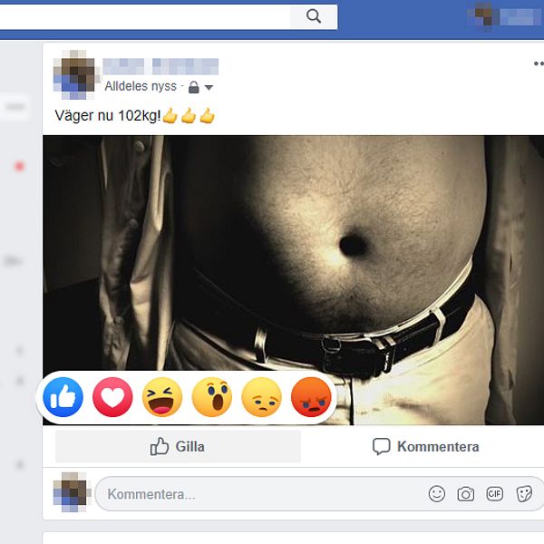 En mage på Facebook
