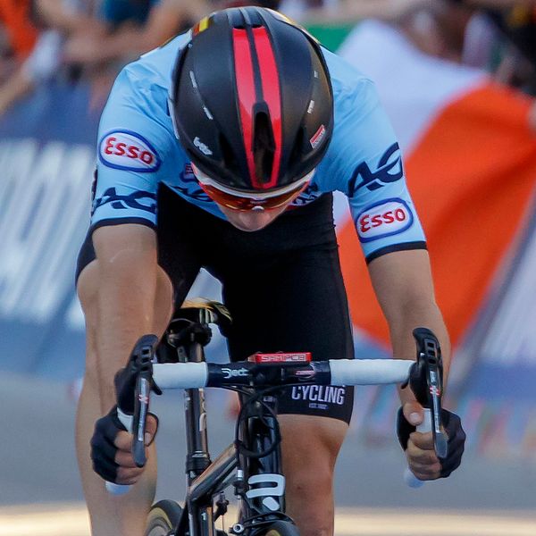 Bjorg Lambrecht under cykel-VM i Innsbruck förra året.
