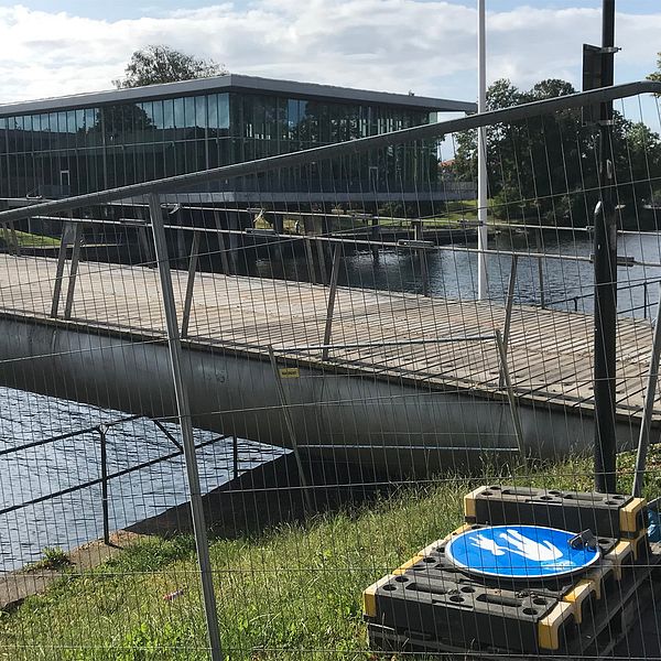 Gamletullsbron i centrala Halmstad.