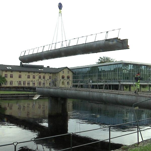 Gamletullsbrons första del flyttas.
