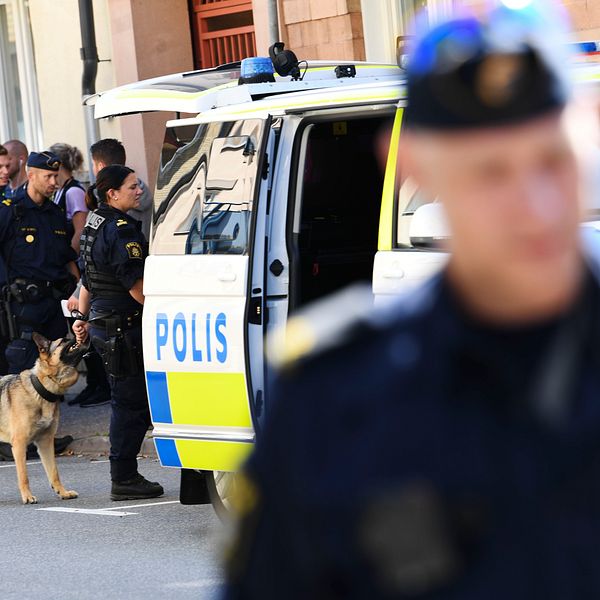 Polisen utreder vålddådet i centrala Kristianstad.