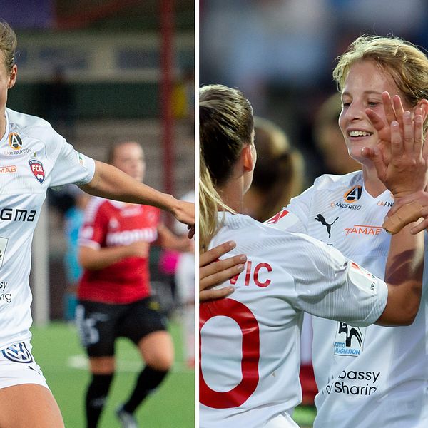 Anna Anvegård fick en drömstart i Rosengård när hon gjorde 3-0-målet i derbysegern mot Limhamn Bunkeflo.
