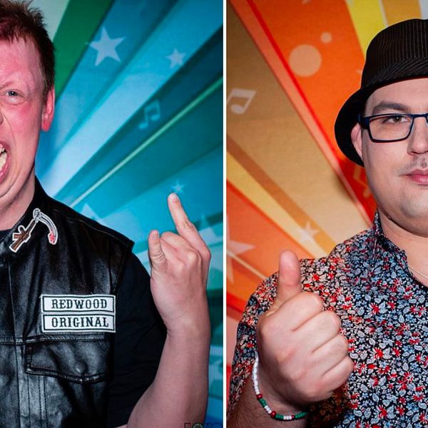 Fredrik Johansson från Halmstad och Micki Johansson från Falkenberg var med Funkisfestivalen 2019.