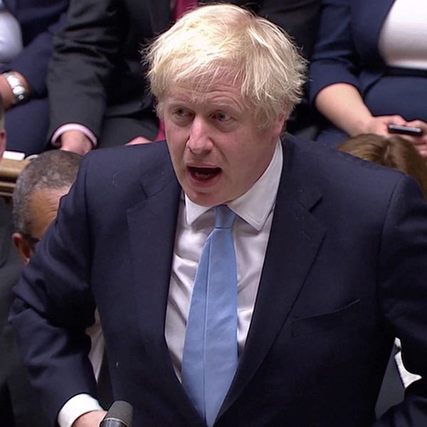 Boris Johnson i parlamentet