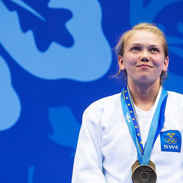 Anna Bernholm med bronsmedalj på European Games 23 juni i Minsk.