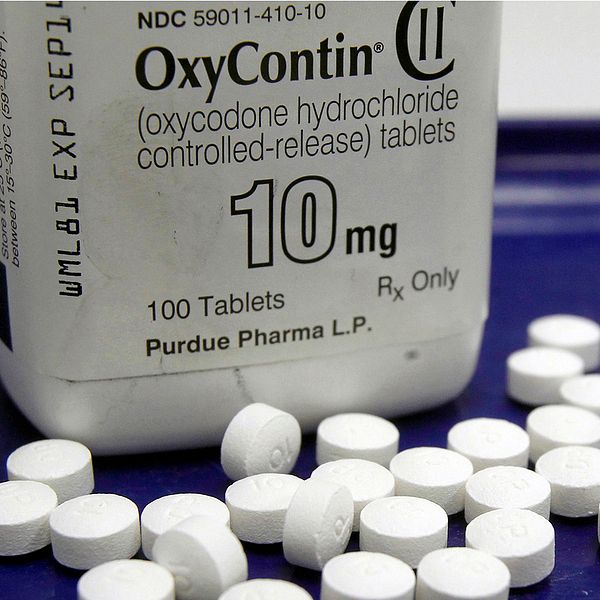 Bild på det opiatbaserade läkemedlet Oxycotin
