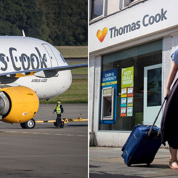 165 000 kan drabbas om resejätten Thomas Cook går i konkurs