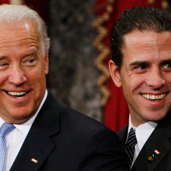 Demokraten Joe Biden och hans son, Hunter Biden.