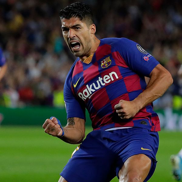 Luis Suarez blev stor matchvinnare för Barcelona.