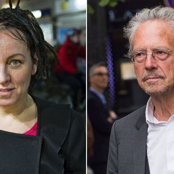 Olga Tokarczuk och Peter Handke, 2018 och 2019 års litteraturpristagare