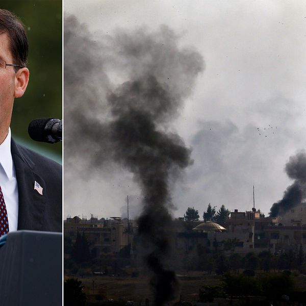 USA:s försvarsminister Mark Esper har framför att USA vill att Turkiet avbryter  offensiven i Syrien.