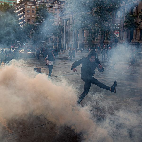 Protester i Santiago