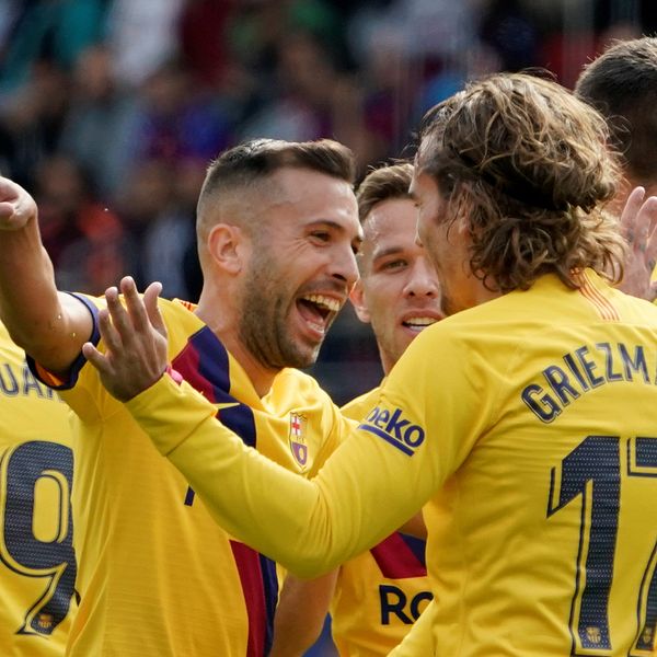 Barcelona jublar efter mål mot Eibar.