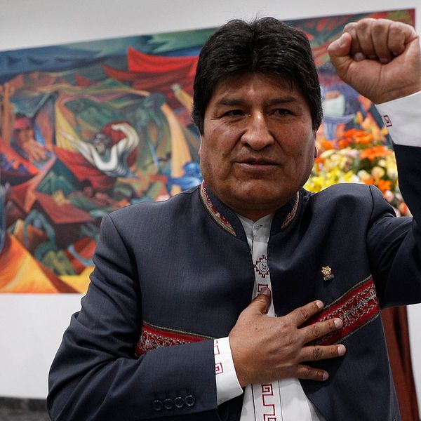 Bolivias president Evo Morales