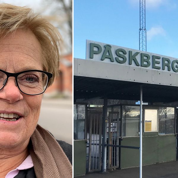 Ann-Charlotte Stenkil (M) är glad över att ha ett lag i Allsvenskan men samtidigt försöker hon få notan över kommunens utgifter att gå ihop.