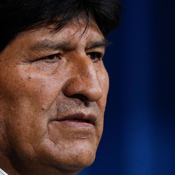 Bolivias före detta president Evo Morales. Han avgick från sin post söndagen den 10 november 2019 efter bland annat uppmaningar från militären och krav från oppositionen.