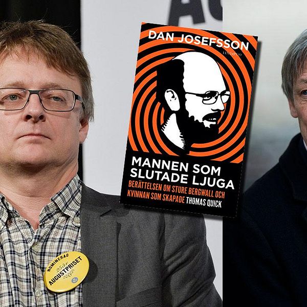 Journalisten och författaren Dan Josefsson och justitierådet Göran Lambertz.