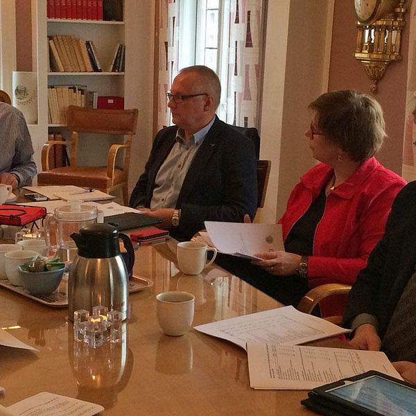 Trepartistyret med Patrik Hansson (S), Börje Dovstad (FP), Chatarina Holmberg (S) och Magnus Larsson (C) höjer skatten i Karlskrona.