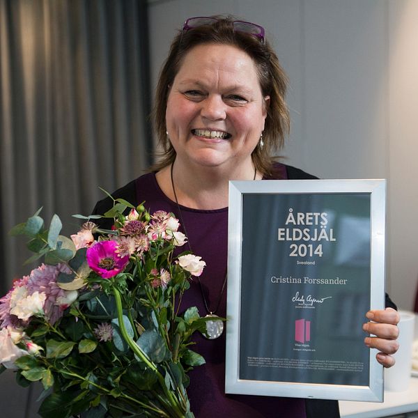 Cristina Forssander, chef för arbetsmarknadsenheten i Trosa, har utsetts till Årets eldsjäl i Svealand.